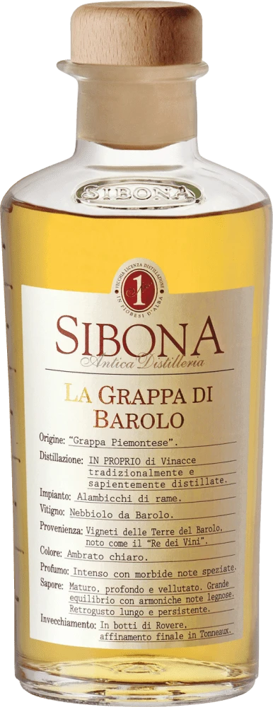 Sibona Grappa Di Barolo - 0,5l 1 Sibona Grappa Di Barolo - 0,5l