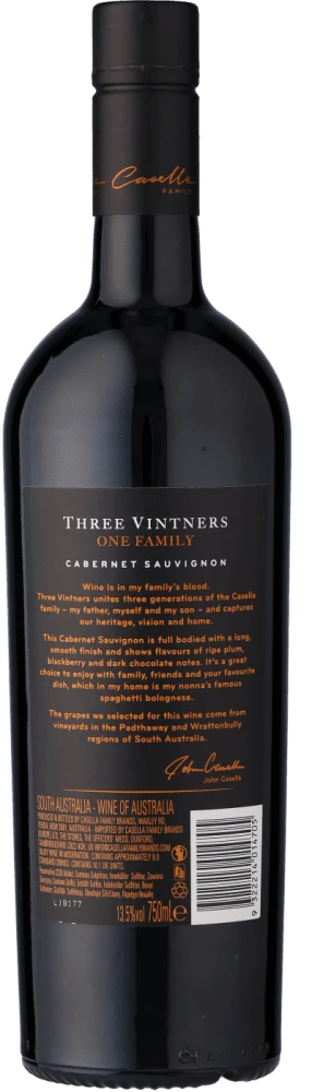 2018 Three Vintners »One Family« Cabernet Sauvignon 2 2018 Three Vintners »One Family« Cabernet Sauvignon – Bild 2