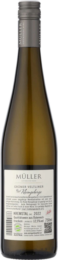 2022 Müller Grüner Veltliner Ried Kleingebirge 2 2022 Müller Grüner Veltliner Ried Kleingebirge – Bild 2