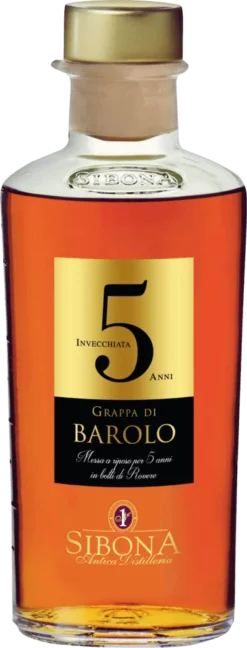 Sibona Grappa Di Barolo »Invecchiata 5 Anni«